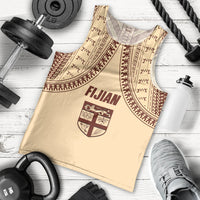 Fiji Bula Men Tank Top Tapa Pattern Design - Wonder Print Shop