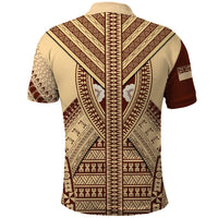 Fiji Bula Polo Shirt Tapa Pattern Design - Wonder Print Shop