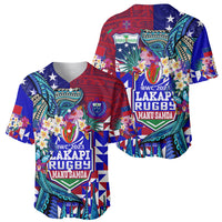 Manu Samoa Rugby 2023 Baseball Jersey Humpback Whale Hexagon Tribal Tropical Style - Wonder Print Shop