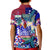 Manu Samoa Rugby 2023 Kid Polo Shirt Humpback Whale Hexagon Tribal Tropical Style - Wonder Print Shop