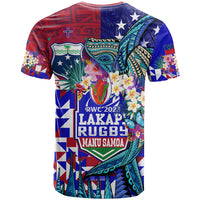 Manu Samoa Rugby 2023 T Shirt Humpback Whale Hexagon Tribal Tropical Style - Wonder Print Shop
