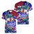 Manu Samoa Rugby 2023 Women V Neck T Shirt Humpback Whale Hexagon Tribal Tropical Style - Wonder Print Shop