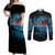 Fiji Rugby Couples Matching Off Shoulder Maxi Dress and Long Sleeve Button Shirts Bring The Heat - Wonder Print Shop