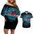 Fiji Rugby Couples Matching Off Shoulder Short Dress and Hawaiian Shirt Bring The Heat - Wonder Print Shop