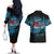 Fiji Rugby Couples Matching Off The Shoulder Long Sleeve Dress and Hawaiian Shirt Bring The Heat - Wonder Print Shop