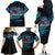 Fiji Rugby Family Matching Off Shoulder Long Sleeve Dress and Hawaiian Shirt Bring The Heat - Wonder Print Shop