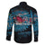 Fiji Rugby Family Matching Off Shoulder Long Sleeve Dress and Hawaiian Shirt Bring The Heat - Wonder Print Shop
