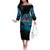 Fiji Rugby Family Matching Off Shoulder Long Sleeve Dress and Hawaiian Shirt Bring The Heat - Wonder Print Shop