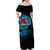 Fiji Rugby Family Matching Off Shoulder Maxi Dress and Hawaiian Shirt Bring The Heat - Wonder Print Shop