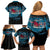 Fiji Rugby Family Matching Off Shoulder Short Dress and Hawaiian Shirt Bring The Heat - Wonder Print Shop