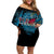 Fiji Rugby Family Matching Off Shoulder Short Dress and Hawaiian Shirt Bring The Heat - Wonder Print Shop