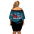 Fiji Rugby Family Matching Off Shoulder Short Dress and Hawaiian Shirt Bring The Heat - Wonder Print Shop