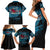 Fiji Rugby Family Matching Short Sleeve Bodycon Dress and Hawaiian Shirt Bring The Heat - Wonder Print Shop