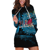 Fiji Rugby Hoodie Dress Bring The Heat - Wonder Print Shop
