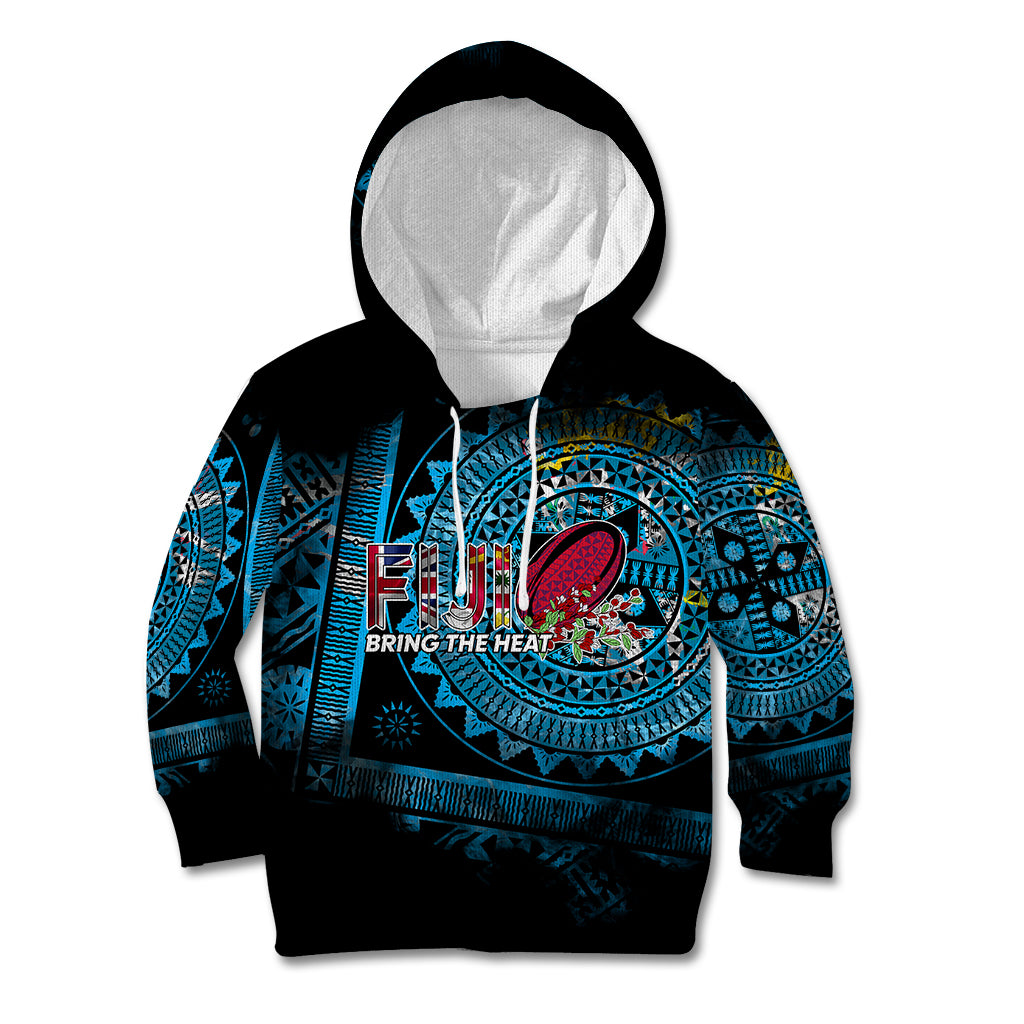 Fiji Rugby Kid Hoodie Bring The Heat - Wonder Print Shop