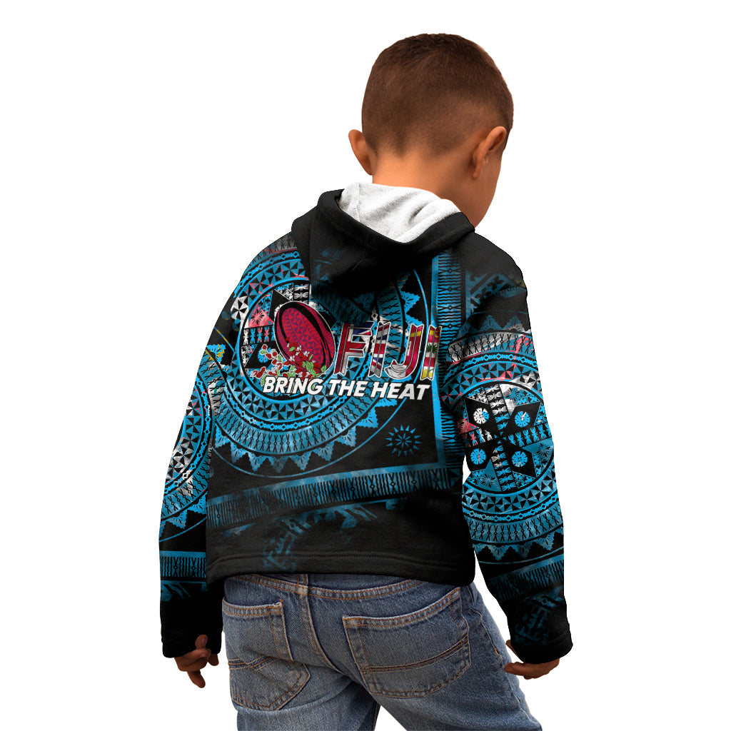 Fiji Rugby Kid Hoodie Bring The Heat - Wonder Print Shop