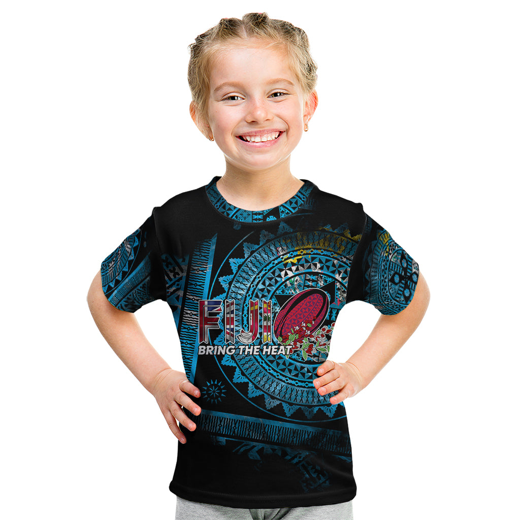 Fiji Rugby Kid T Shirt Bring The Heat - Wonder Print Shop