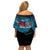 Fiji Rugby Off Shoulder Short Dress Bring The Heat - Wonder Print Shop