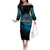 Fiji Rugby Off The Shoulder Long Sleeve Dress Bring The Heat - Wonder Print Shop