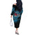 Fiji Rugby Off The Shoulder Long Sleeve Dress Bring The Heat - Wonder Print Shop