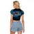 Fiji Rugby Raglan Cropped T Shirt Bring The Heat - Wonder Print Shop