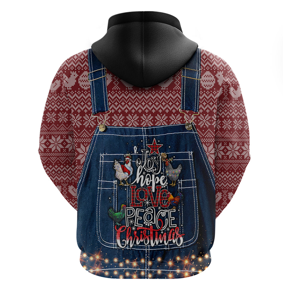 Merry Clucking Christmas Hoodie Chicken Santa Hat - Wonder Print Shop