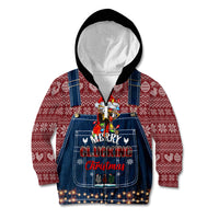 Merry Clucking Christmas Kid Hoodie Chicken Santa Hat - Wonder Print Shop