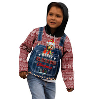 Merry Clucking Christmas Kid Hoodie Chicken Santa Hat - Wonder Print Shop