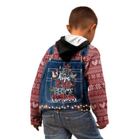 Merry Clucking Christmas Kid Hoodie Chicken Santa Hat - Wonder Print Shop