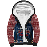 Merry Clucking Christmas Sherpa Hoodie Chicken Santa Hat - Wonder Print Shop