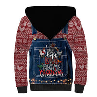 Merry Clucking Christmas Sherpa Hoodie Chicken Santa Hat - Wonder Print Shop