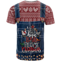Merry Clucking Christmas T Shirt Chicken Santa Hat - Wonder Print Shop