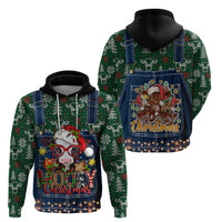 Mooey Christmas Hoodie Cow Santa Hat - Wonder Print Shop
