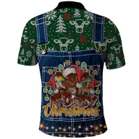 Mooey Christmas Polo Shirt Cow Santa Hat - Wonder Print Shop
