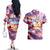 Custom 4th Of July Independence Day American Couples Matching Off The Shoulder Long Sleeve Dress and Hawaiian Shirt - Wonder Print Shop