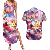 Custom 4th Of July Independence Day American Couples Matching Summer Maxi Dress and Hawaiian Shirt - Wonder Print Shop