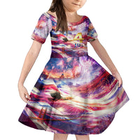 Custom 4th Of July Independence Day American Family Matching Long Sleeve Bodycon Dress and Hawaiian Shirt - Wonder Print Shop