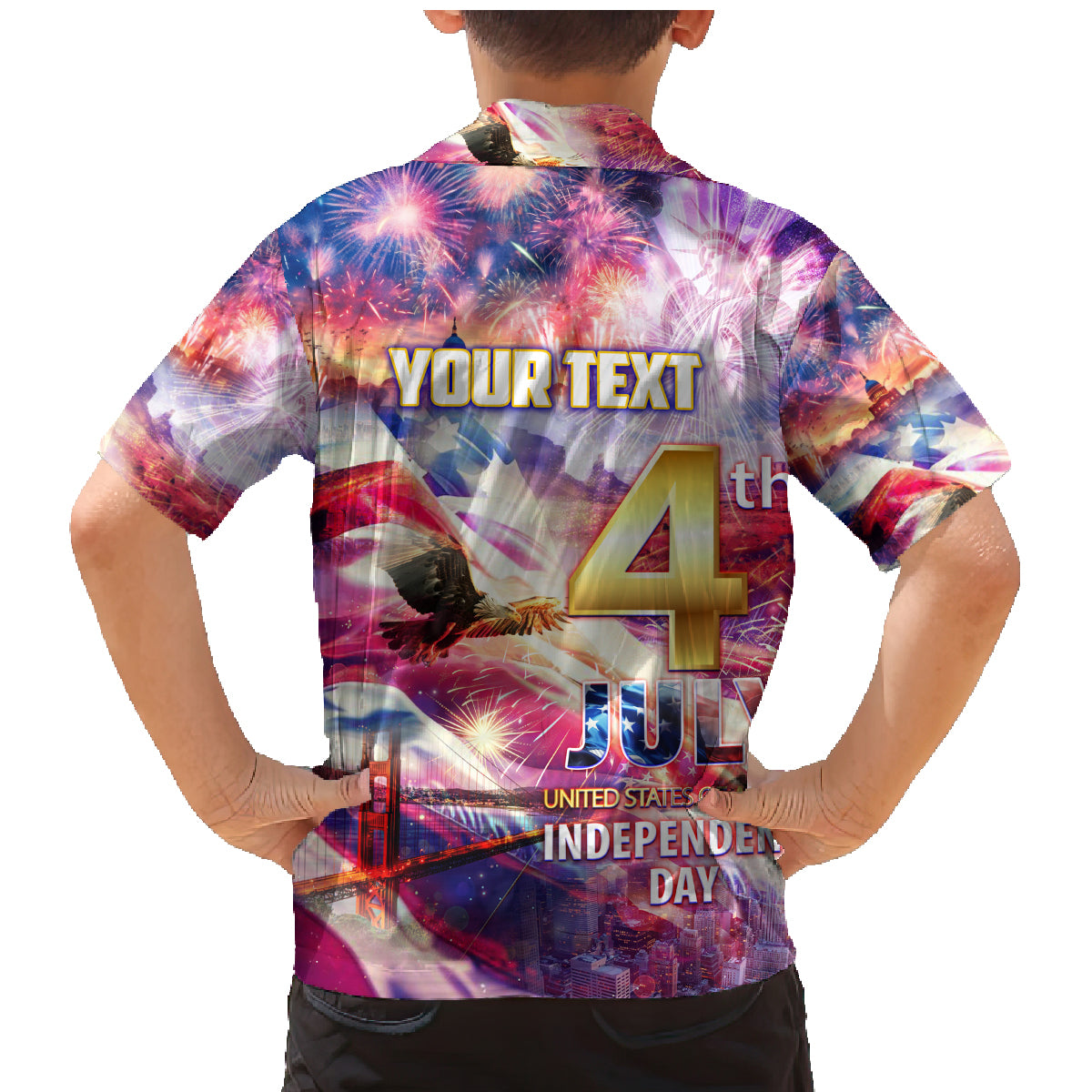 Custom 4th Of July Independence Day American Family Matching Mermaid Dress and Hawaiian Shirt - Wonder Print Shop