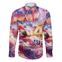 Custom 4th Of July Independence Day American Family Matching Off The Shoulder Long Sleeve Dress and Hawaiian Shirt - Wonder Print Shop