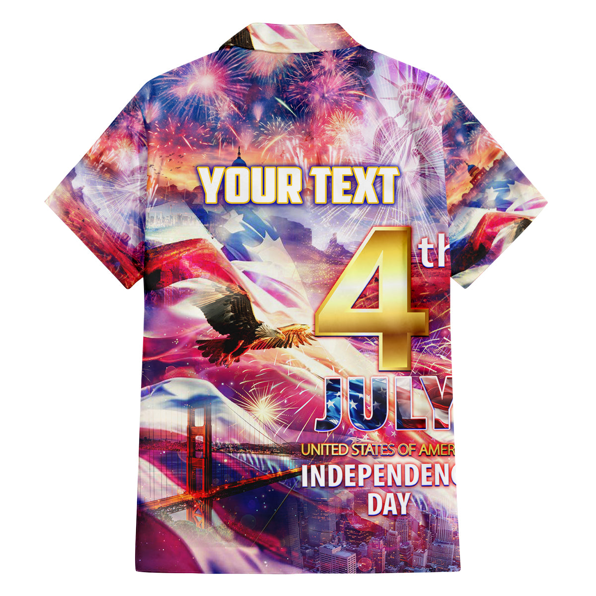 Custom 4th Of July Independence Day American Family Matching Puletasi and Hawaiian Shirt - Wonder Print Shop