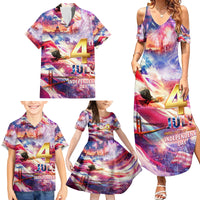 Custom 4th Of July Independence Day American Family Matching Summer Maxi Dress and Hawaiian Shirt - Wonder Print Shop