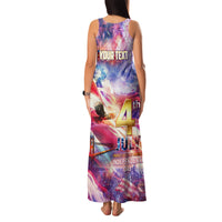 Custom 4th Of July Independence Day American Family Matching Tank Maxi Dress and Hawaiian Shirt - Wonder Print Shop