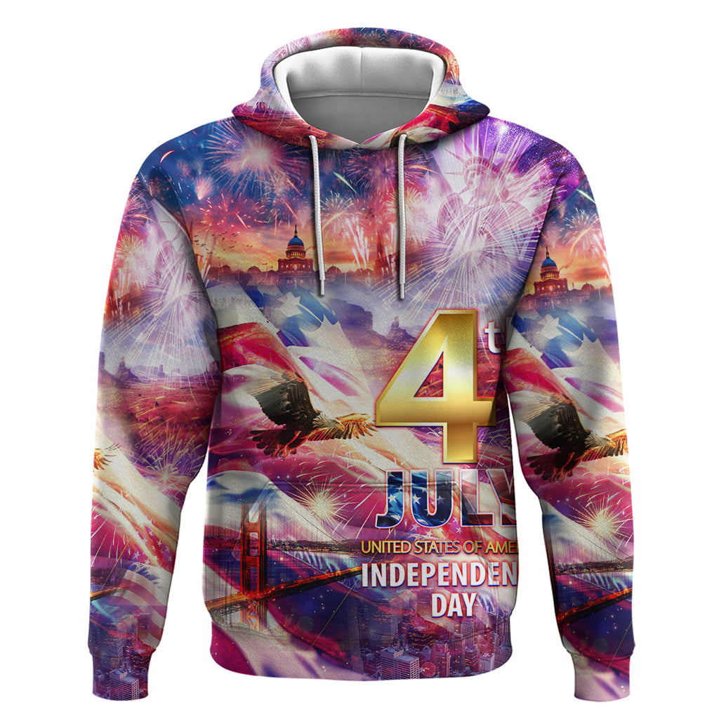 Custom 4th Of July Independence Day American Hoodie - Wonder Print Shop