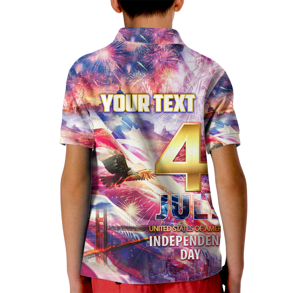 Custom 4th Of July Independence Day American Kid Polo Shirt - Wonder Print Shop