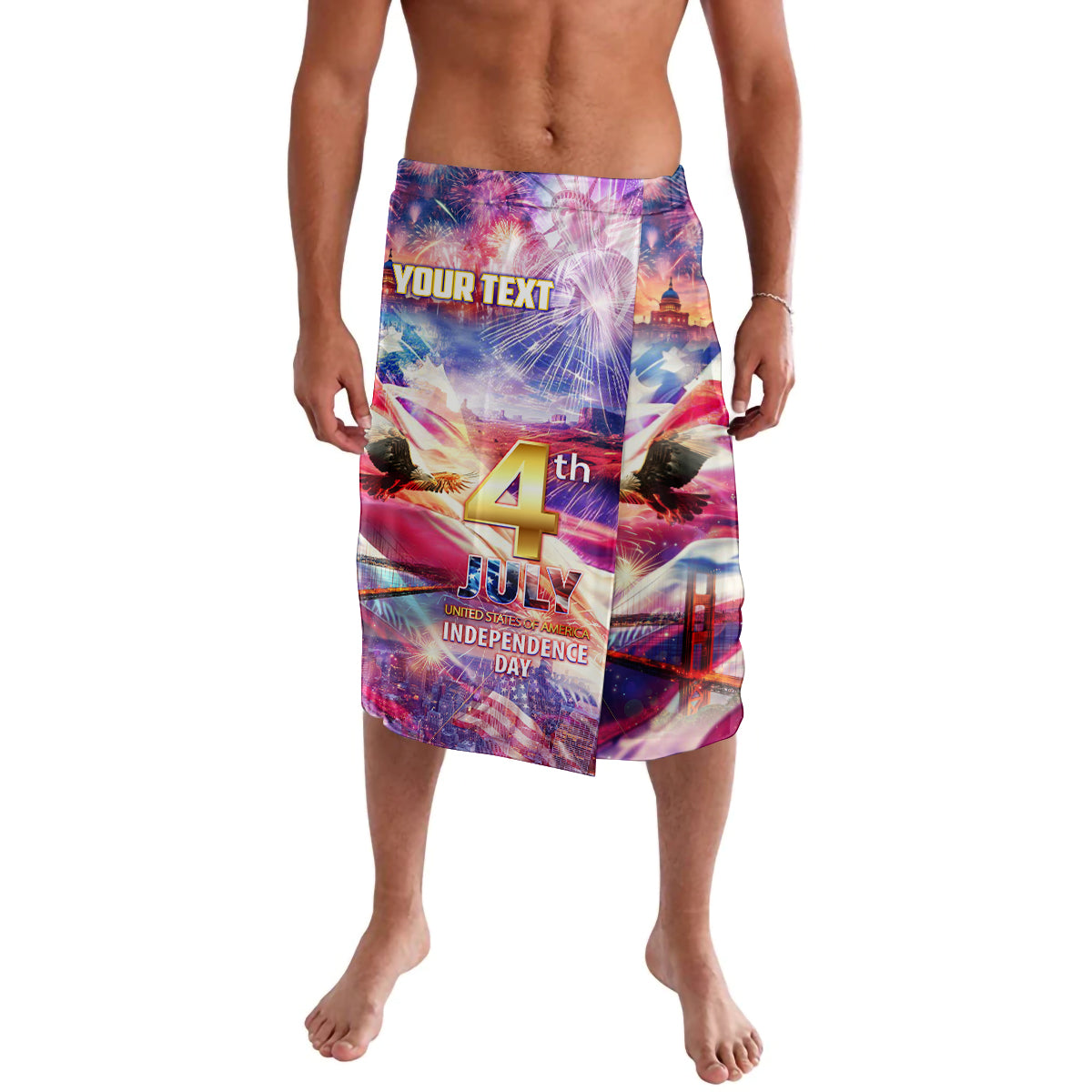 Custom 4th Of July Independence Day American Lavalava - Wonder Print Shop