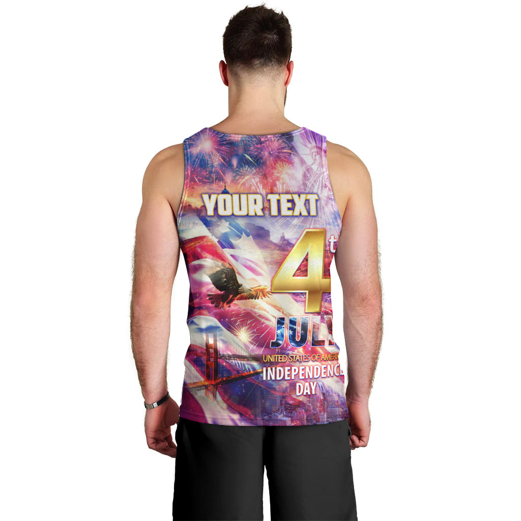 Custom 4th Of July Independence Day American Men Tank Top - Wonder Print Shop