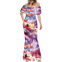 Custom 4th Of July Independence Day American Mermaid Dress - Wonder Print Shop