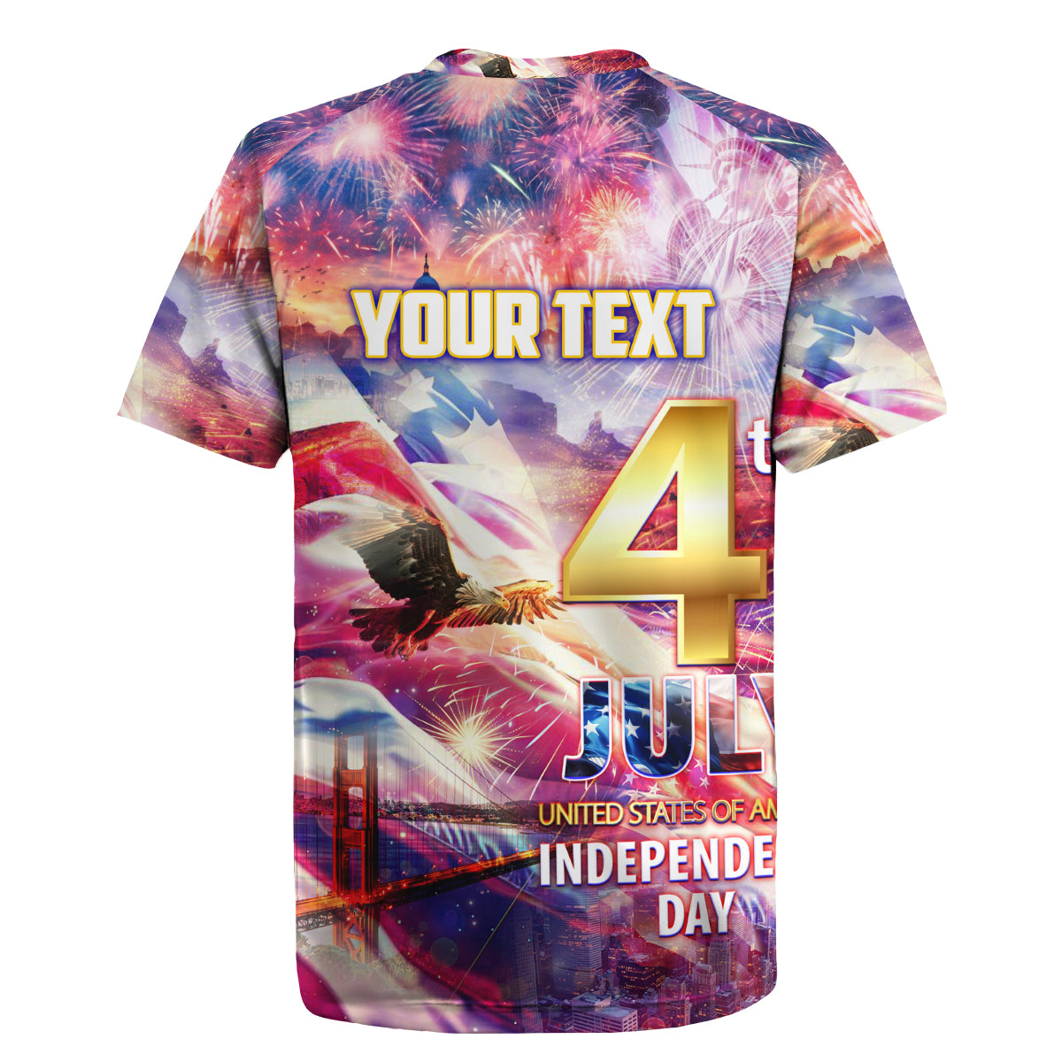Custom 4th Of July Independence Day American Rugby Jersey - Wonder Print Shop