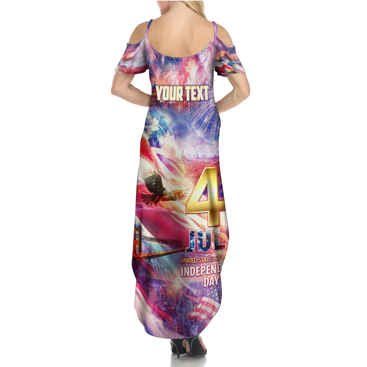 Custom 4th Of July Independence Day American Summer Maxi Dress - Wonder Print Shop