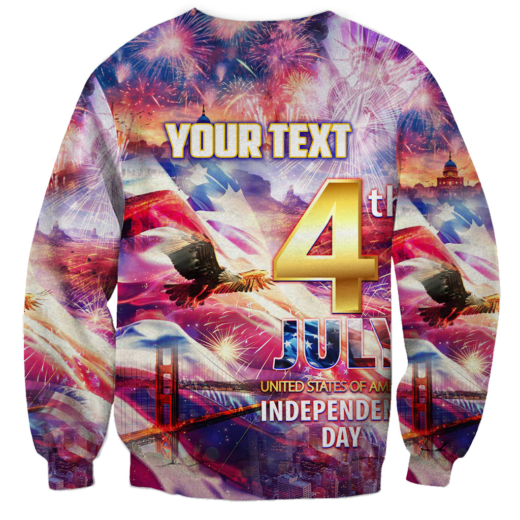 Custom 4th Of July Independence Day American Sweatshirt - Wonder Print Shop